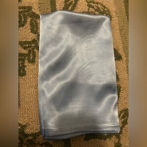 light blue silk pillow case